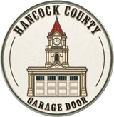 Hancock County Garage Door plaque logo